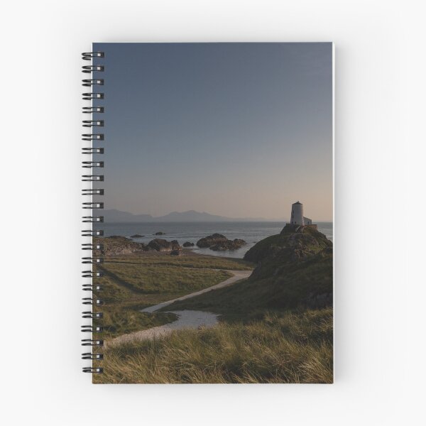 Item preview, Sunset over the Twr Mawr Lighthouse on Llanddwyn, Anglesey with Snowdonia on the horizon designed and sold by donandhiscamera.