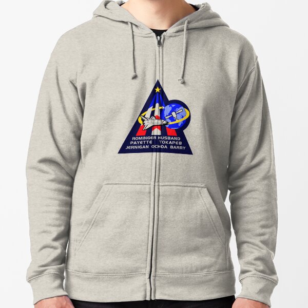 nasa flag discovery spaceship mens hoodie