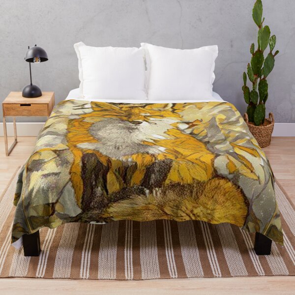 Item preview, Fox in the Sunflowers Forest designed and sold by Hidden Style Store.