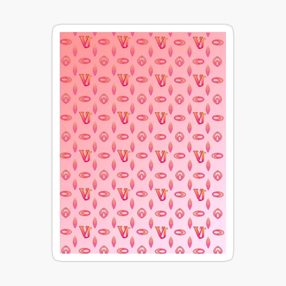 VJ Designer LV parody pattern - Bone Art Petite - Sticker