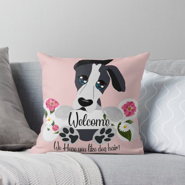 Item preview, Great Dane Welcome Sign designed and sold by AdriDraws.