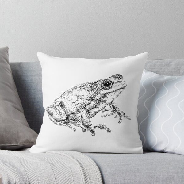 Item preview, Sitting frog, hand made drawing from InkByKate tattoo artist and designer designed and sold by InkByKateTattoo.