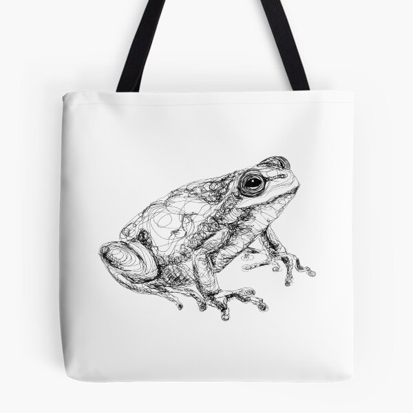 Item preview, Sitting frog, hand made drawing from InkByKate tattoo artist and designer designed and sold by InkByKateTattoo.