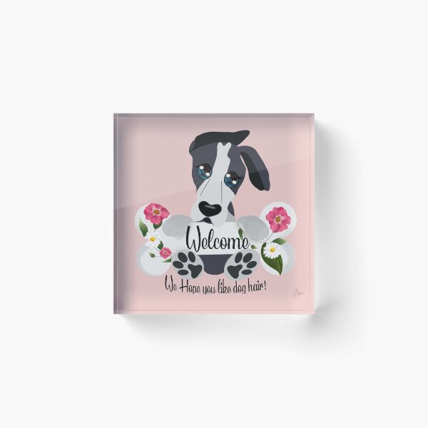 Item preview, Great Dane Welcome Sign designed and sold by AdriDraws.