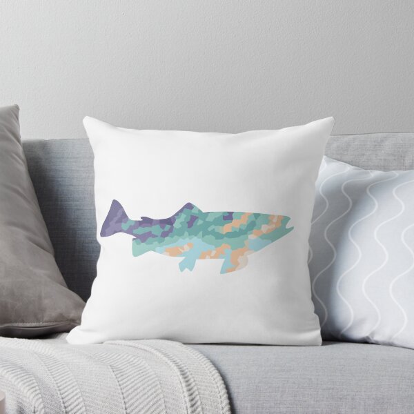 Aperçu de l'œuvre Poisson abstrait violet / vert créée et vendue par CMCameron.