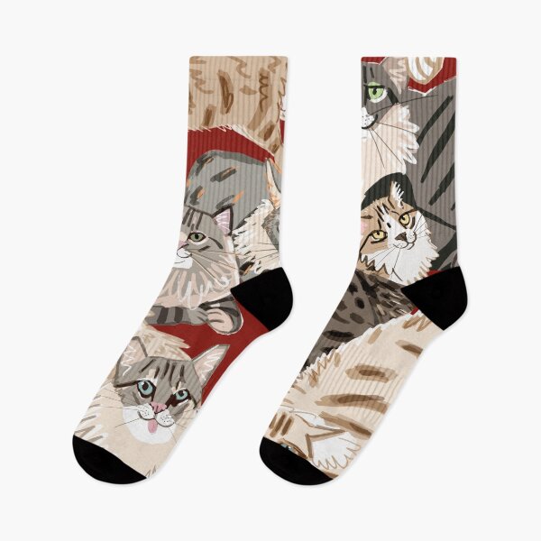 Item preview, Cat Paradise in Red pattern designed and sold by belettelepink.