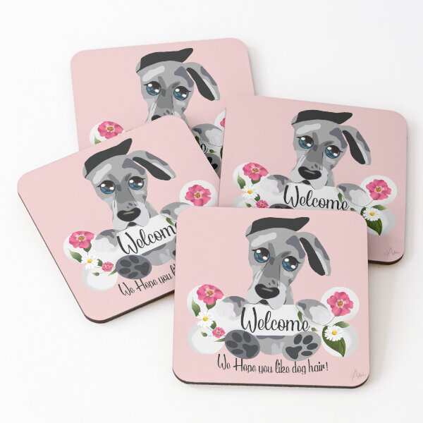 Item preview, Great Dane Welcome Sign designed and sold by AdriDraws.