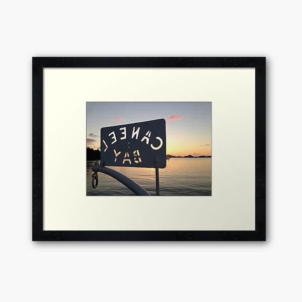 Caneel Bay Sunset Framed Art Print