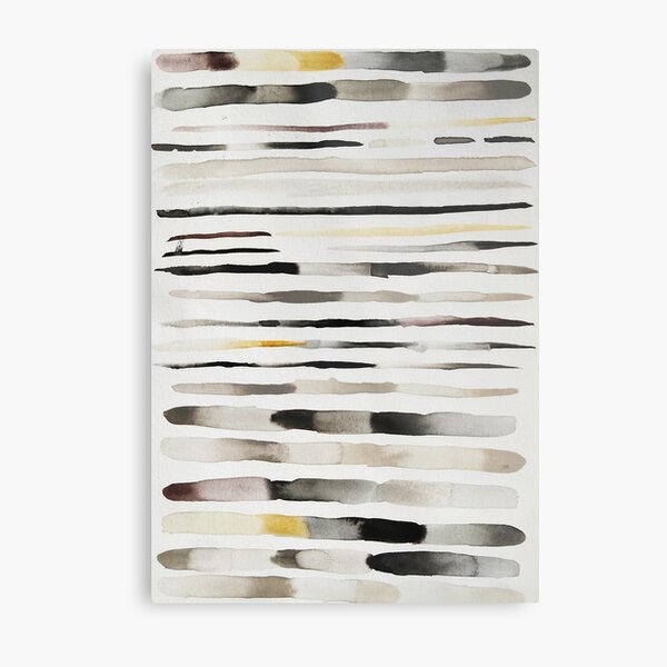 Feathers Watercolor Metal Print