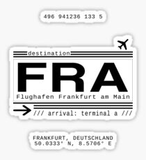 FRA Flughafen Frankfurt am Main Sticker