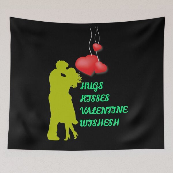 Item preview, Hugs Kisses Valentine Wishes designed and sold by Fine Art California.