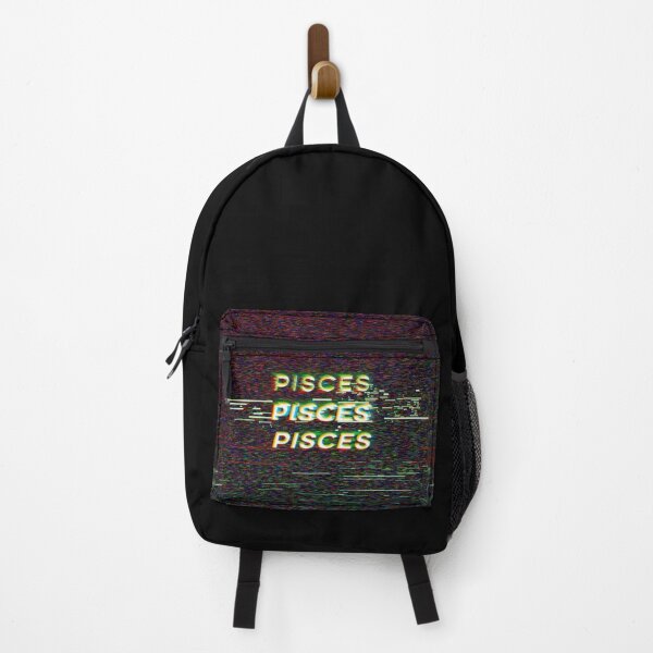 Item preview, Futuristic Pisces Zodiac Sign Text with a Glitch & Noise designed and sold by Cefani Musk.