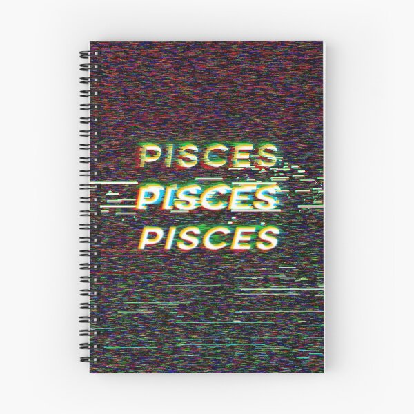 Item preview, Futuristic Pisces Zodiac Sign Text with a Glitch & Noise designed and sold by Cefani Musk.