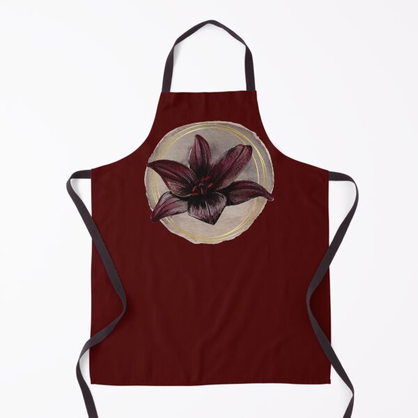 Item preview, Dark Flower - Watercolor Painting - Gold Circle designed and sold by ArtStore20.