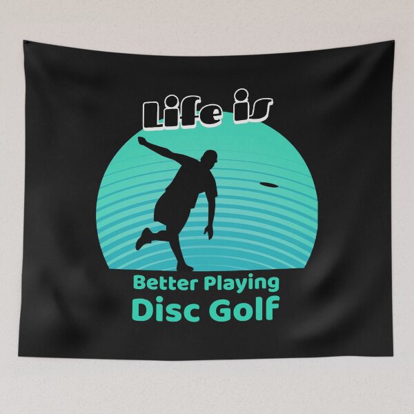 Artikelvorschau, Das Leben ist besser Discgolf spielen entworfen und verkauft von DiscGolfTees.