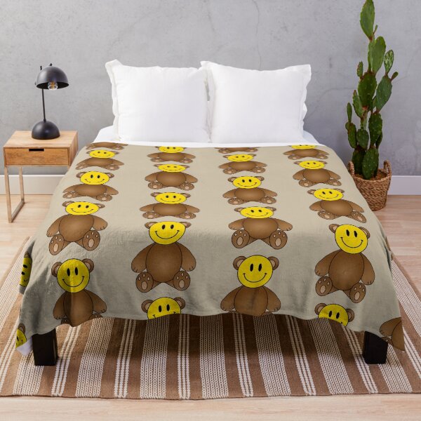 Item preview, Happy Teddy Bear | Happy Face | Stuffie | Tan | designed and sold by HappyFaceCo.