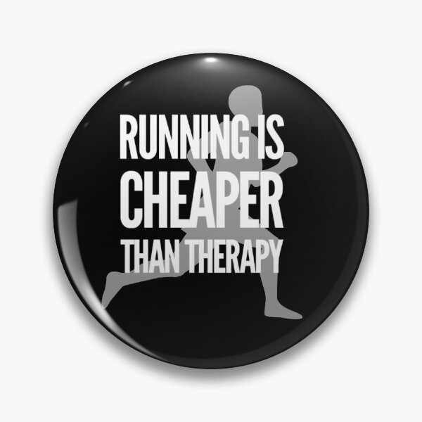 Item preview, Running is cheaper than therapy  designed and sold by bekindclothing-.