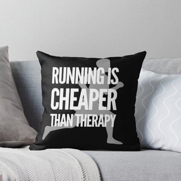 Item preview, Running is cheaper than therapy  designed and sold by bekindclothing-.