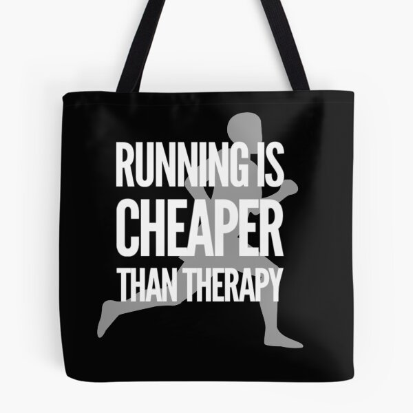 Item preview, Running is cheaper than therapy  designed and sold by bekindclothing-.