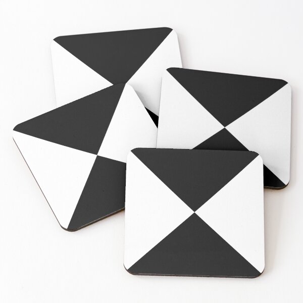 Item preview, Minimalist Triangle Pattern (white/black) designed and sold by Design Minds Boutique.