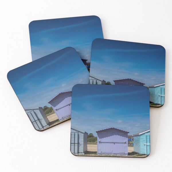 Item preview, Coloured Beach Huts in the Sun designed and sold by donandhiscamera.