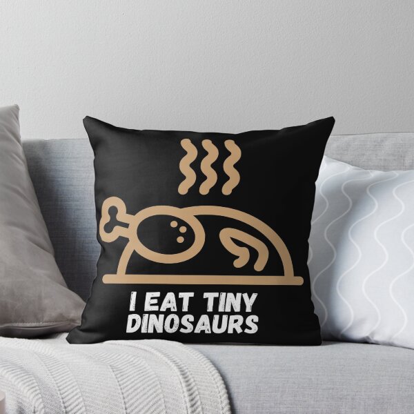 Artikelvorschau, Ich esse kleine Dinosaurier Lustiges Kochgeschenk für Köche, die gerne Hühnchen zubereiten und essen entworfen und verkauft von Nathalie Aynié.