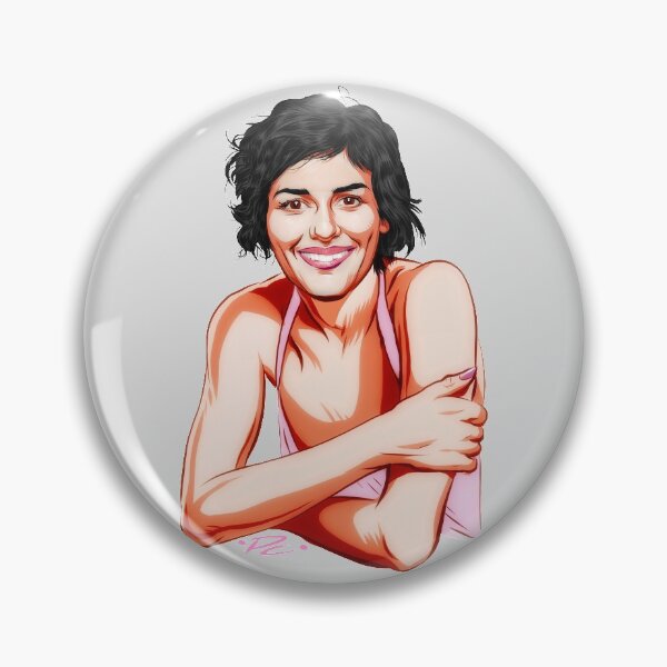 Item preview, Audrey Tautou - An illustration by Paul Cemmick designed and sold by TIGERDAVER.
