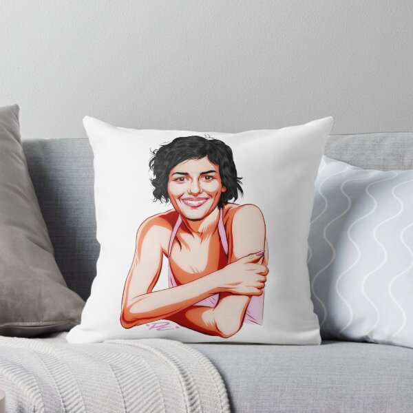Item preview, Audrey Tautou - An illustration by Paul Cemmick designed and sold by TIGERDAVER.