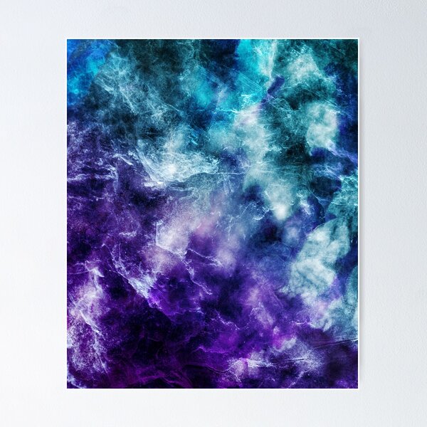 Item preview, Purple Teal Galaxy Nebula Marble Dream #1  designed and sold by Anita's & Bella's Art.
