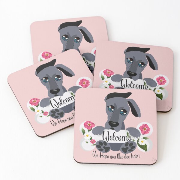 Item preview, Great Dane Welcome Sign designed and sold by AdriDraws.
