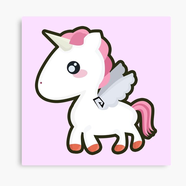 Kawaii Unicorn Canvas Print For Sale By Nirperel Redbubble