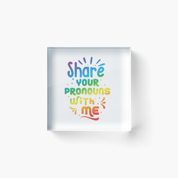 Item preview, Share Your Pronouns With Me designed and sold by ClicksandShips.