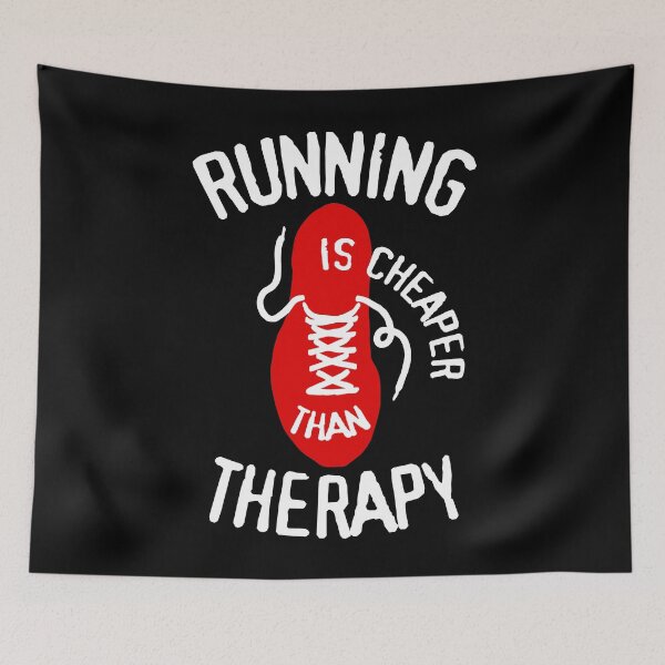 Item preview, Running Is Cheaper Than Therapy Runner Squad Shoe Trainer designed and sold by GrandeDuc.