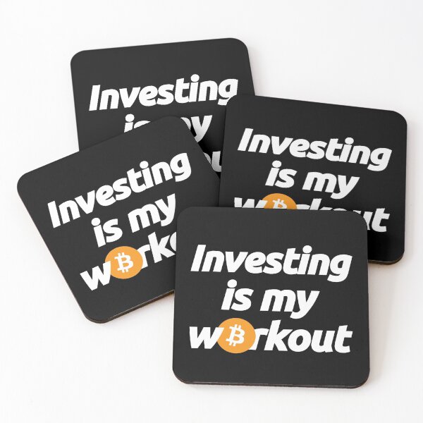 Item preview, Investing in Bitcoin Btc is my Workout - Crypto Blockchain Currency Finance Quote designed and sold by elhefe.