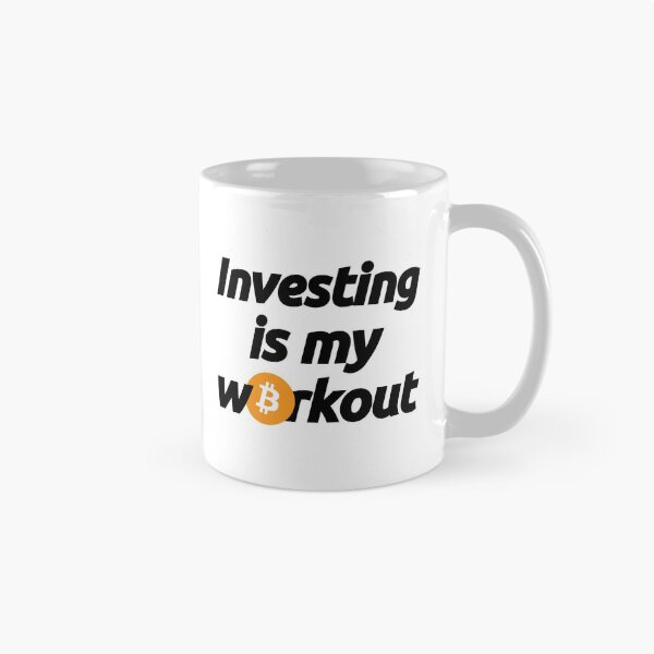 Item preview, Investing in Bitcoin Btc is my Workout - Crypto Blockchain Currency Finance Quote designed and sold by elhefe.