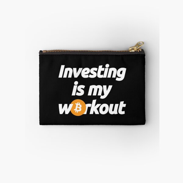 Item preview, Investing in Bitcoin Btc is my Workout - Crypto Blockchain Currency Finance Quote designed and sold by elhefe.