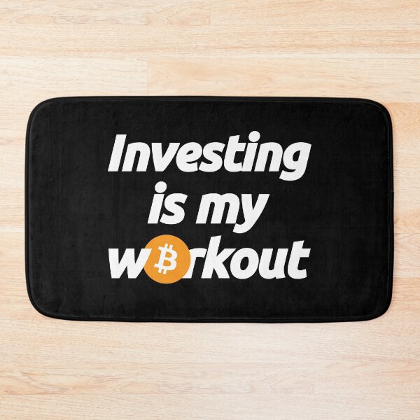 Item preview, Investing in Bitcoin Btc is my Workout - Crypto Blockchain Currency Finance Quote designed and sold by elhefe.