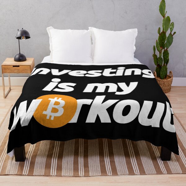 Item preview, Investing in Bitcoin Btc is my Workout - Crypto Blockchain Currency Finance Quote designed and sold by elhefe.