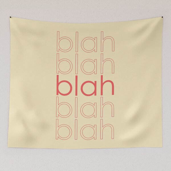 Item preview, Blah Repeating Text designed and sold by Diana377.