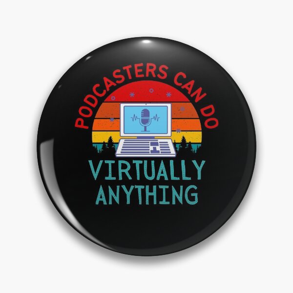 Item preview, Podcast Host Virtual Podcaster Retro Vintage Mic Gift designed and sold by trendo.