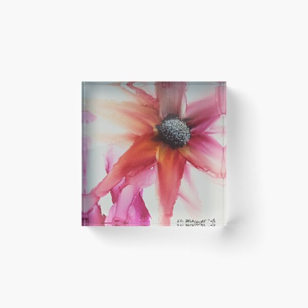 Item preview, Pink orange flower KleurRijk Els Delacourt designed and sold by KleurRijk.