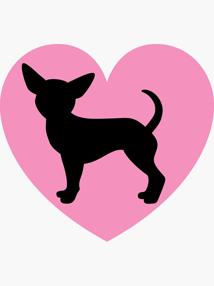 chihuahua art heart chihuahua dog lover valentines day