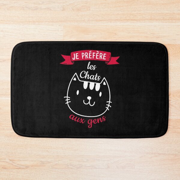 Aperçu de l'œuvre Phrase drôle chat cadeau créée et vendue par Catcrea.