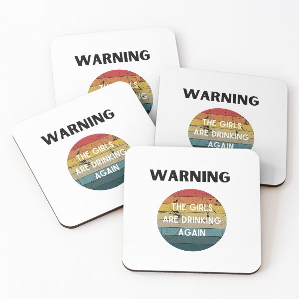 Item preview, Warning The Girls are Drinking Again Funny Graphic Women Essential T-Shirt designed and sold by lhousshop.