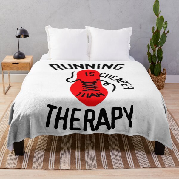 Item preview, Running Is Cheaper Than Therapy Runner Squad Shoe Trainer designed and sold by GrandeDuc.