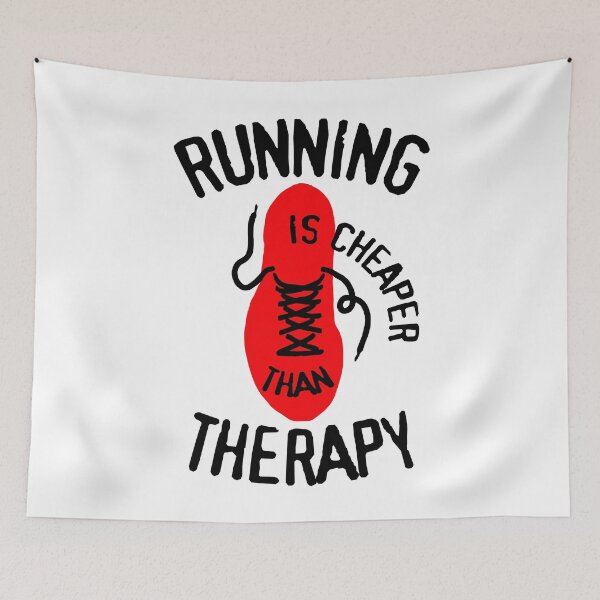 Item preview, Running Is Cheaper Than Therapy Runner Squad Shoe Trainer designed and sold by GrandeDuc.