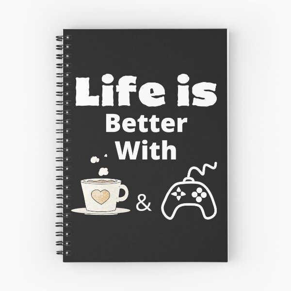 Item preview, Life is better with coffee and gaming - Gaming Quote designed and sold by BitsndPieces.