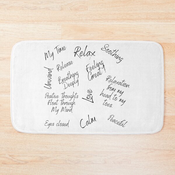 Item preview, Bathtub Stickers Typography Pack Black designed and sold by diverseidentity.