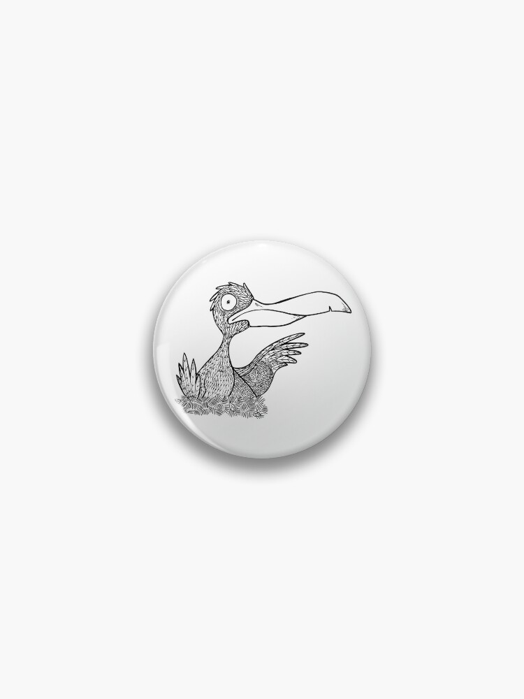 Thumbnail 1 of 3, Pin, Big Beak Bird designed and sold by likemoyd.