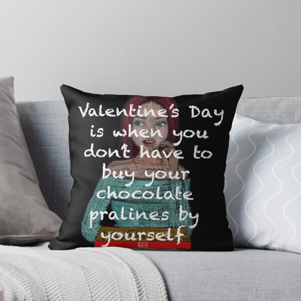 Item preview, Valentine's Day girl eating chocolate pralines white edition designed and sold by ghostflowerl.